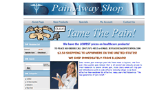 Desktop Screenshot of painawayshop.com
