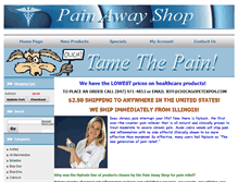 Tablet Screenshot of painawayshop.com